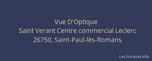 Vue D'Optique