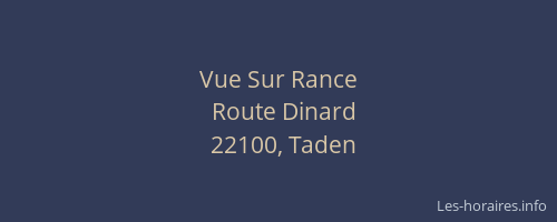 Vue Sur Rance