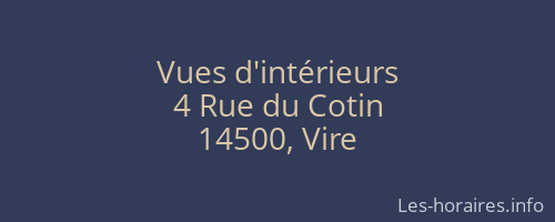 Vues d'intérieurs