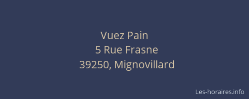 Vuez Pain
