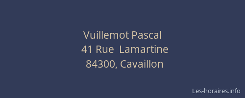 Vuillemot Pascal