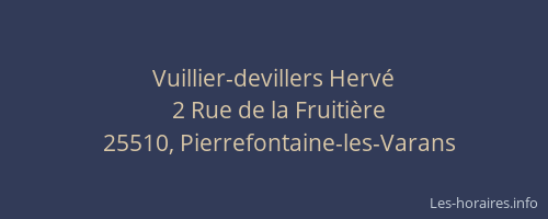 Vuillier-devillers Hervé
