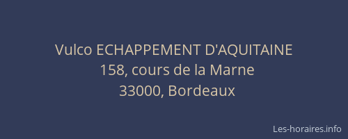 Vulco ECHAPPEMENT D'AQUITAINE