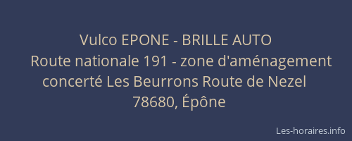 Vulco EPONE - BRILLE AUTO