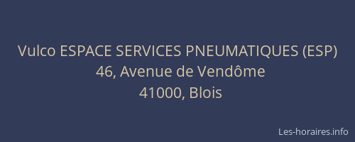 Vulco ESPACE SERVICES PNEUMATIQUES (ESP)