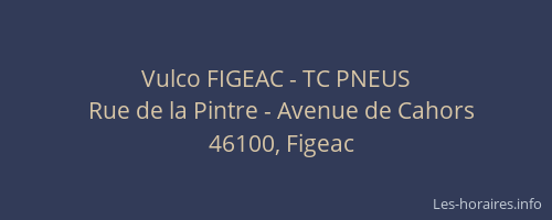 Vulco FIGEAC - TC PNEUS