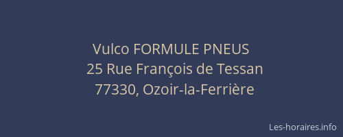 Vulco FORMULE PNEUS
