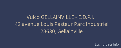 Vulco GELLAINVILLE - E.D.P.I.