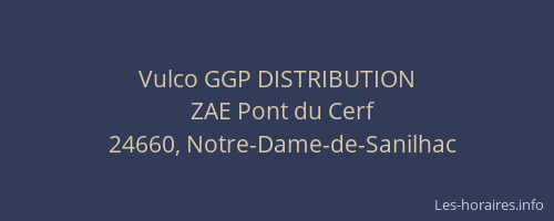 Vulco GGP DISTRIBUTION