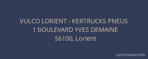 VULCO LORIENT - KERTRUCKS PNEUS