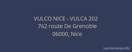 VULCO NICE - VULCA 202