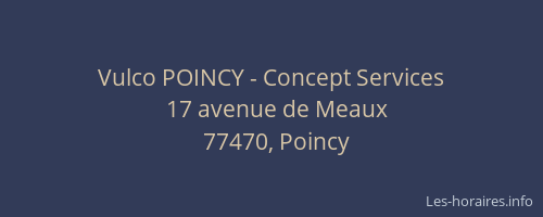 Vulco POINCY - Concept Services