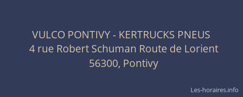 VULCO PONTIVY - KERTRUCKS PNEUS