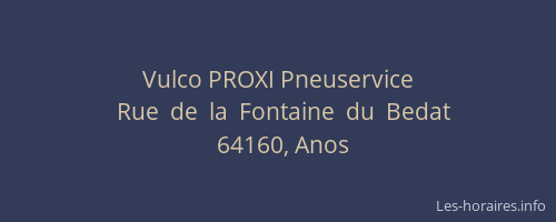 Vulco PROXI Pneuservice