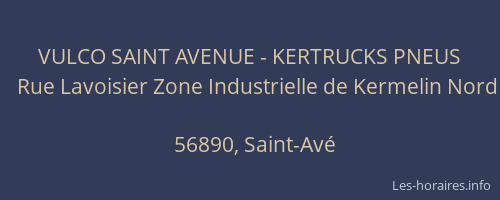 VULCO SAINT AVENUE - KERTRUCKS PNEUS