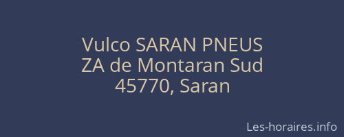 Vulco SARAN PNEUS