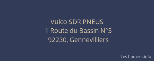 Vulco SDR PNEUS