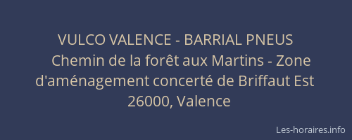 VULCO VALENCE - BARRIAL PNEUS