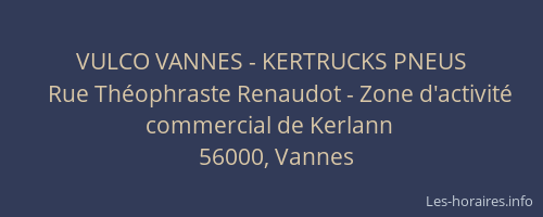 VULCO VANNES - KERTRUCKS PNEUS