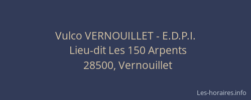 Vulco VERNOUILLET - E.D.P.I.