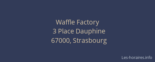 Waffle Factory