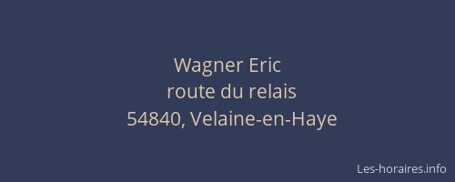 Wagner Eric