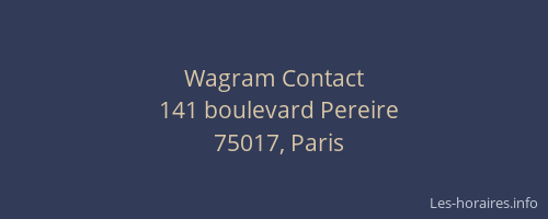 Wagram Contact