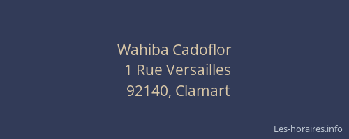 Wahiba Cadoflor