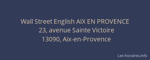 Wall Street English AIX EN PROVENCE