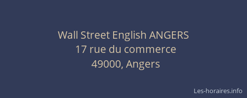Wall Street English ANGERS