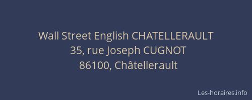 Wall Street English CHATELLERAULT