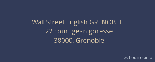 Wall Street English GRENOBLE
