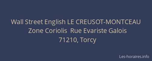 Wall Street English LE CREUSOT-MONTCEAU