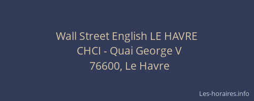 Wall Street English LE HAVRE
