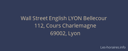 Wall Street English LYON Bellecour