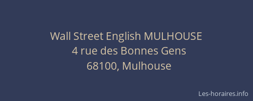 Wall Street English MULHOUSE