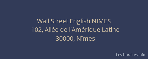 Wall Street English NIMES