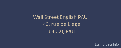 Wall Street English PAU