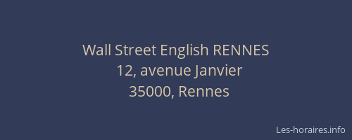 Wall Street English RENNES
