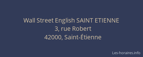 Wall Street English SAINT ETIENNE