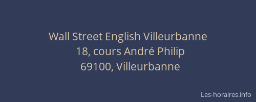 Wall Street English Villeurbanne