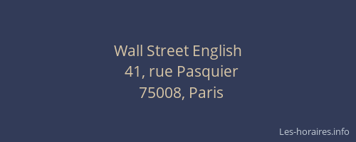 Wall Street English