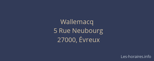Wallemacq