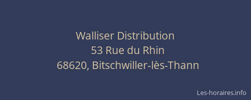 Walliser Distribution