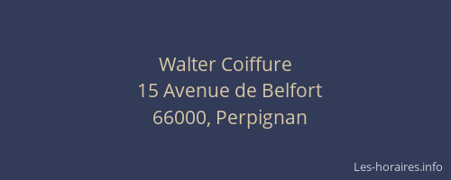 Walter Coiffure