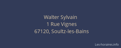 Walter Sylvain