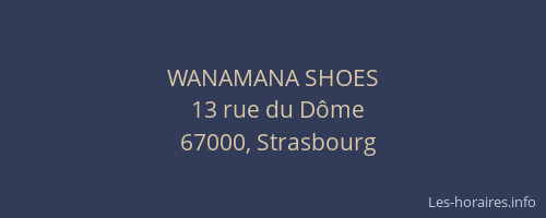 WANAMANA SHOES
