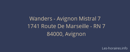 Wanders - Avignon Mistral 7
