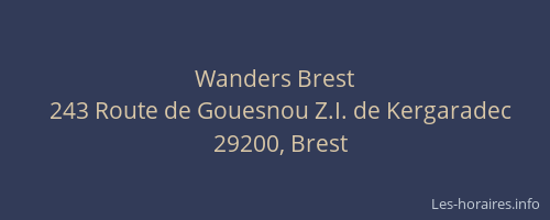 Wanders Brest