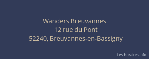 Wanders Breuvannes